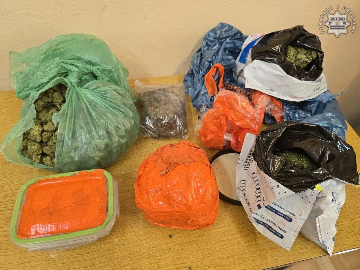 Mężczyzna zatrzymany z 1,5 kilograma narkotyków – grozi mu 10 lat więzienia