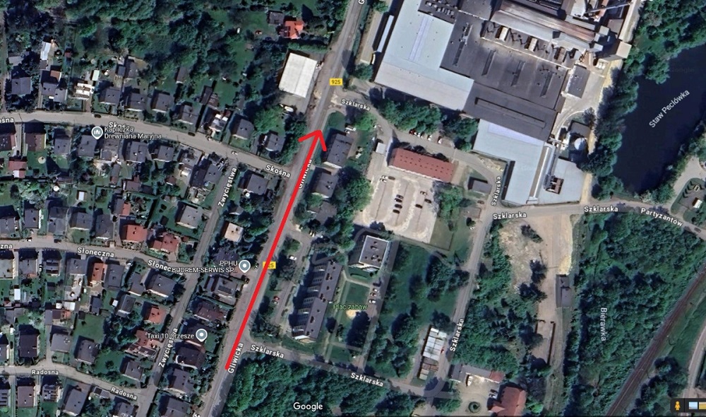 Tymczasowa zmiana lokalizacji przystanku „Orzesze Szpital”