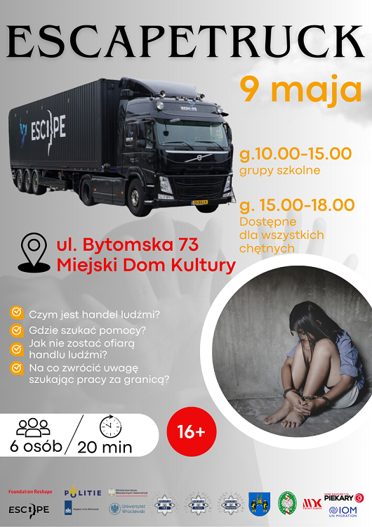 Escapetruck w Piekarach Śląskich – event profilaktyczny już 9 maja!