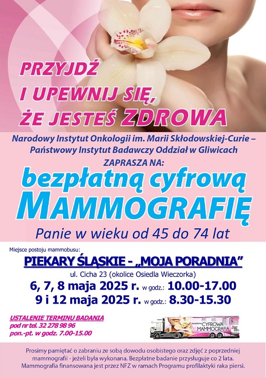 Mammobus przy Cichej – zapisz się na badanie