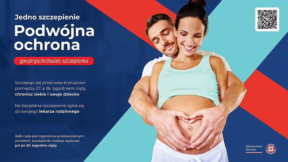 Bezpłatne szczepienia przeciw krztuścowi dla kobiet w ciąży