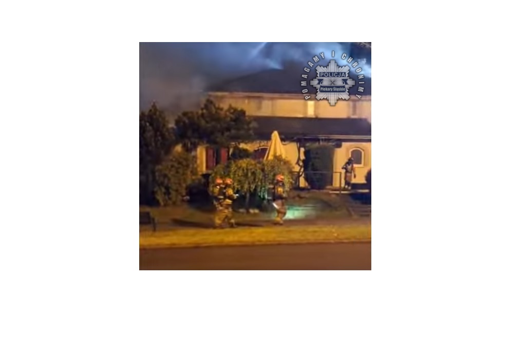 Pożar restauracji przy ul. Marii Skłodowskiej-Curie w Piekarach Śląskich