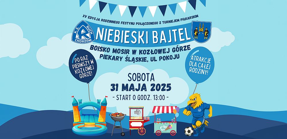 „Niebieski Bajtel” powraca – rodzinny festyn i turniej piłkarski w Piekarach Śląskich