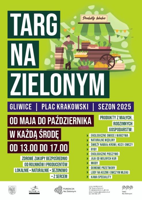 Smacznie i zdrowo. Targ na Zielonym również na placu Krakowskim