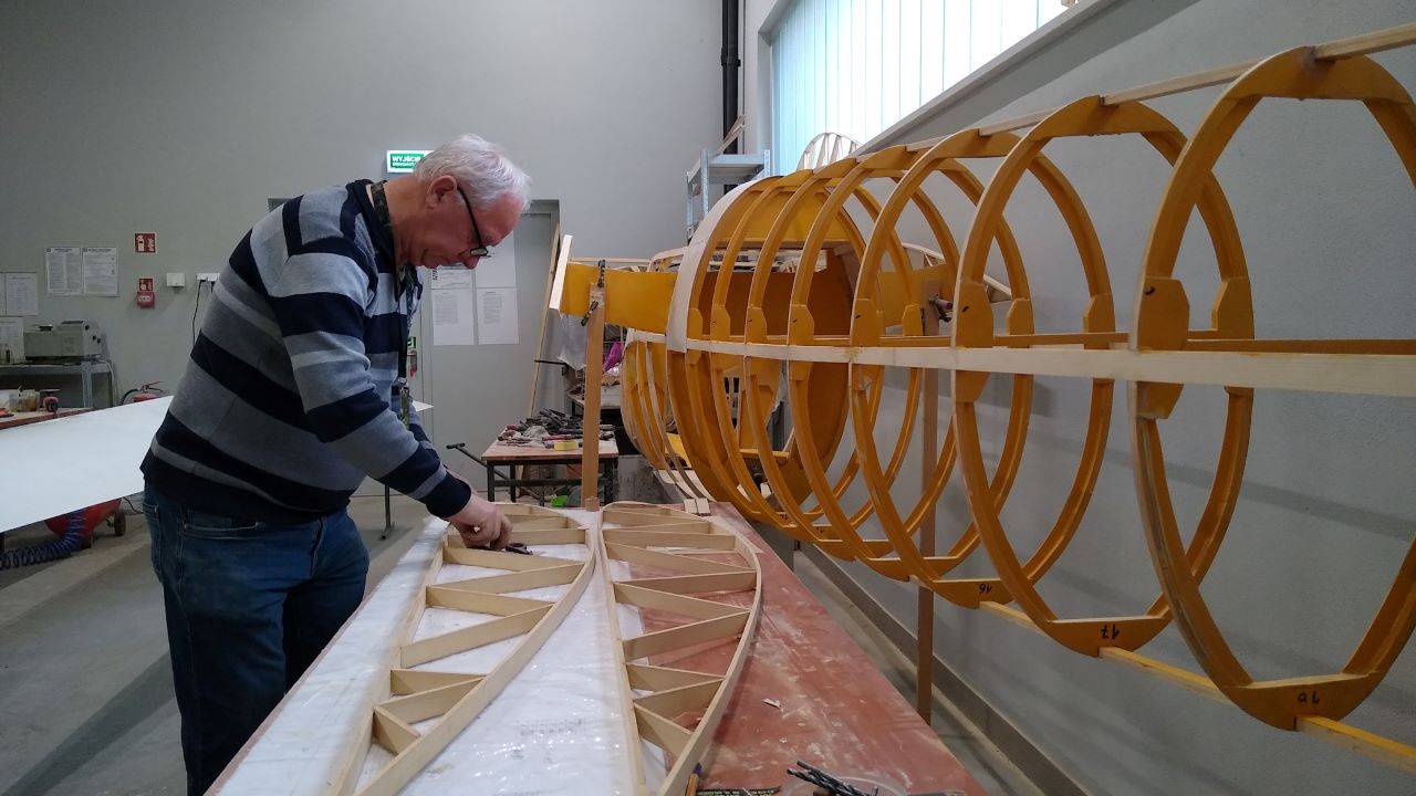 Pilot i instruktor szybowcowy Aeroklubu Gliwickiego buduje swój trzeci szybowiec