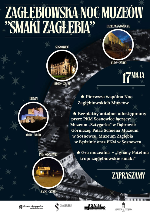 Sosnowiec świętuje Noc Muzeów! Smaki Zagłębia, bezpłatny autobus i moc wydarzeń
