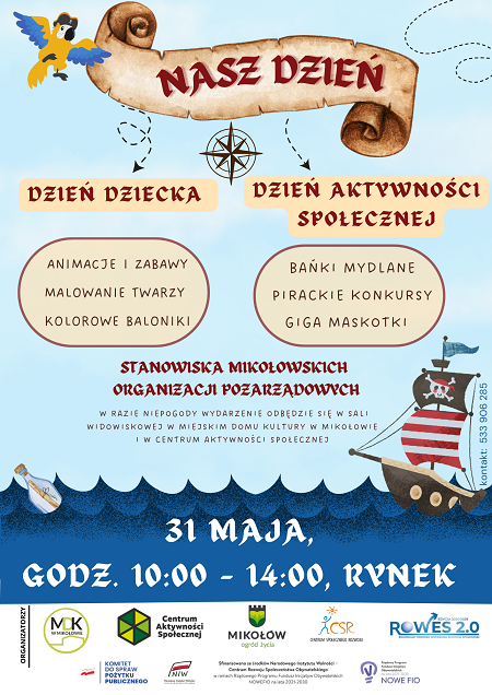 Dzień Dziecka w pirackim stylu – świętujmy razem na mikołowskim Rynku!