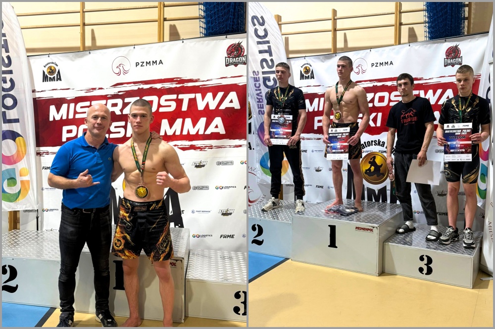 Bartek Biedrzycki mistrzem Polski MMA – wielki sukces ucznia ZSEiU