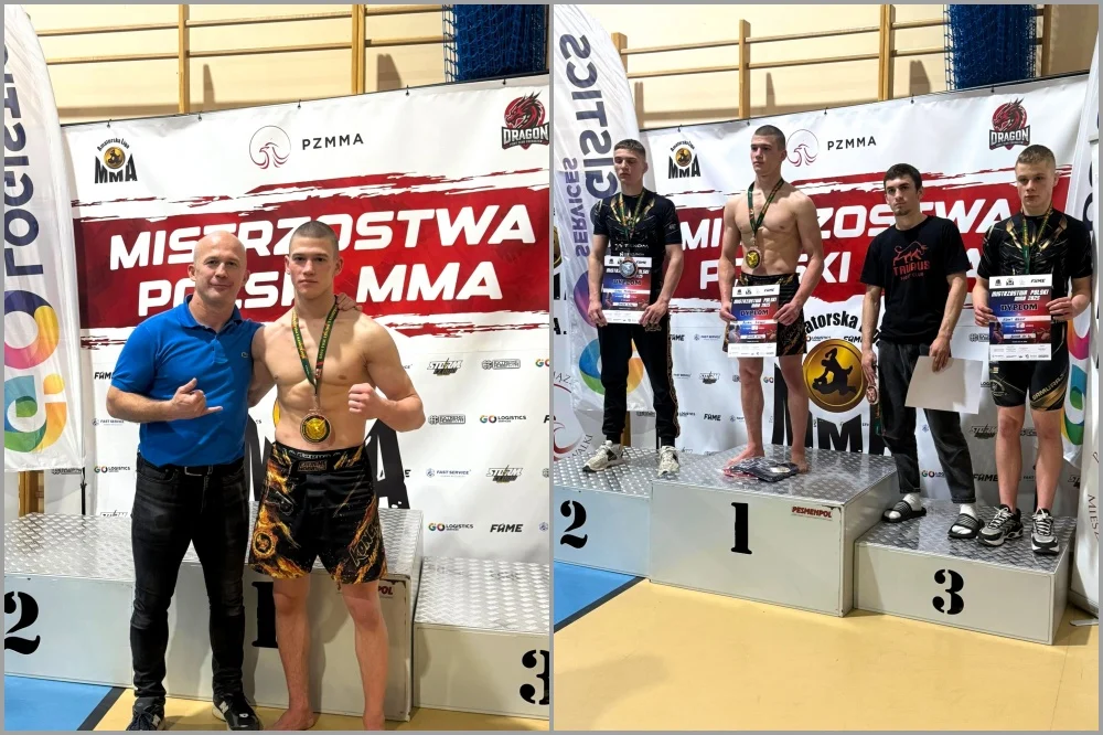 Bartek Biedrzycki mistrzem Polski MMA – wielki sukces ucznia ZSEiU