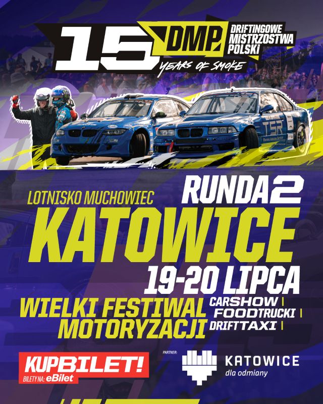 Katowice przyciągają tłumy. Driftingowe Mistrzostwa Polski na Muchowcu