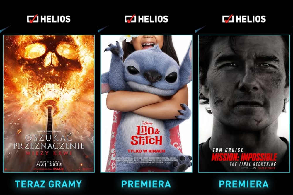 Filmowy zawrót głowy! Helios prezentuje najlepsze tytuły