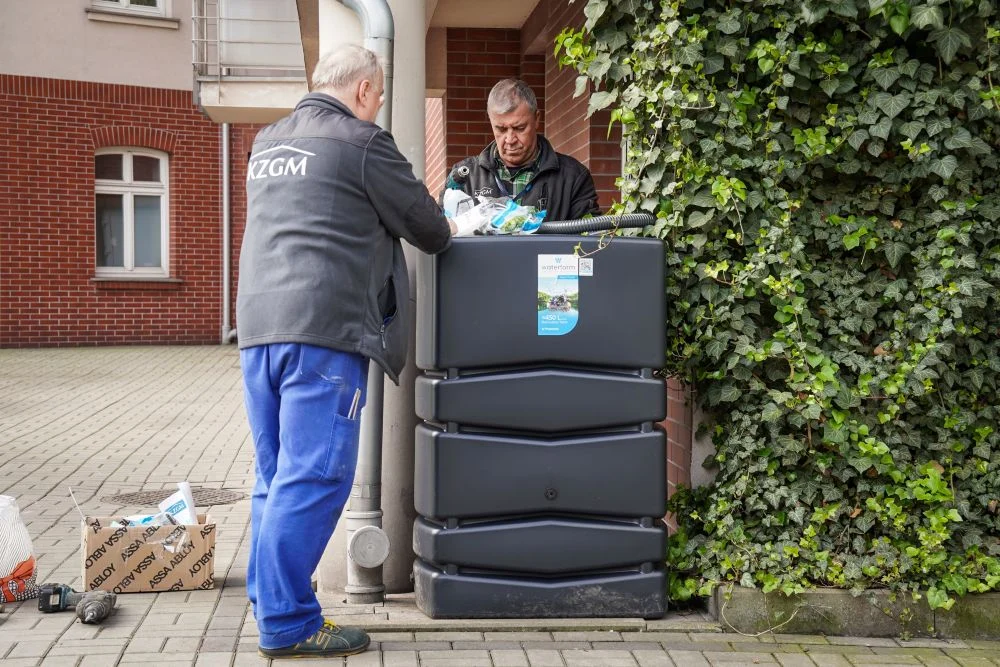 Zielony projekt w Katowicach. 25 nowych pojemników na wodę opadową