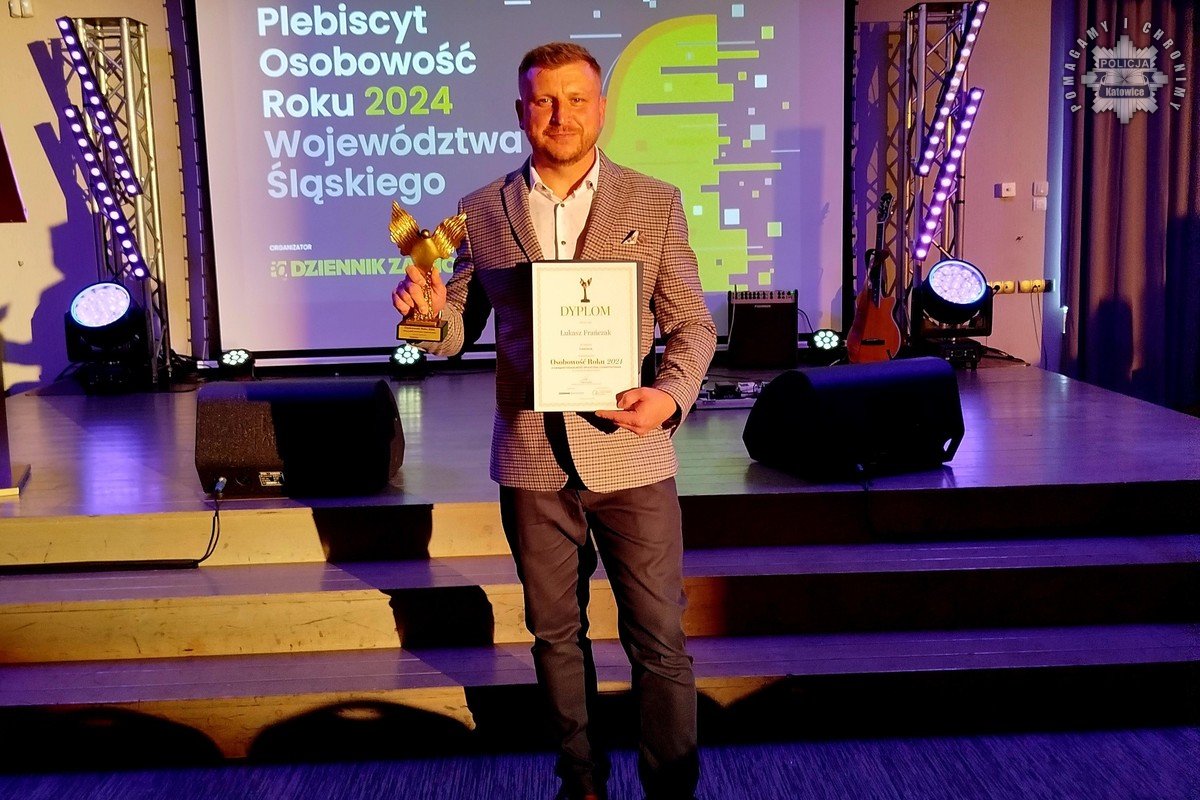 Katowicki policjant nagrodzony w plebiscycie „Osobowość Roku 2024”
