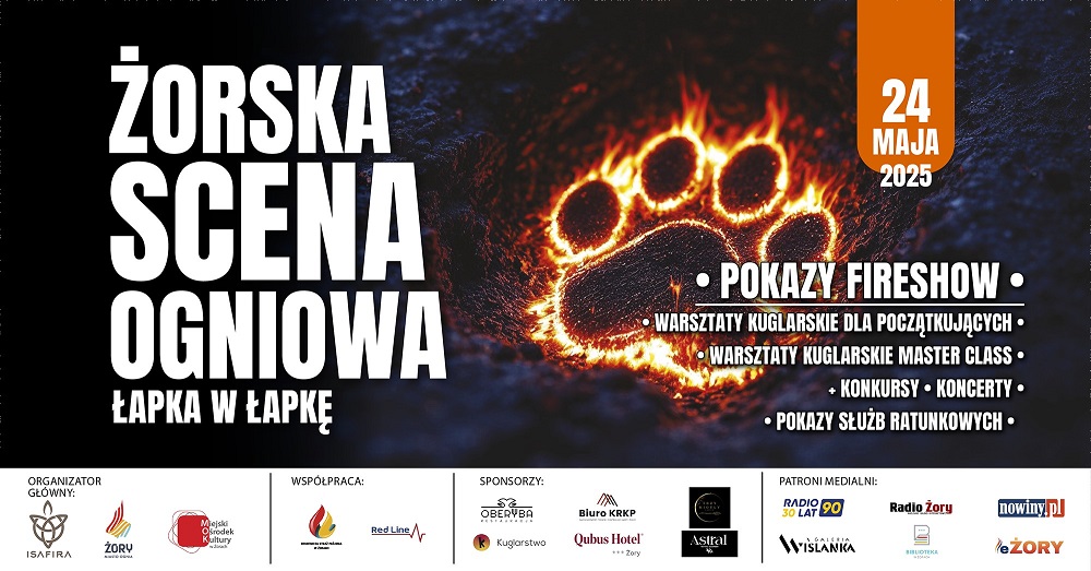 Żorska Scena Ogniowa 2025: widowiskowy fireshow i charytatywna moc ognia już 24 maja