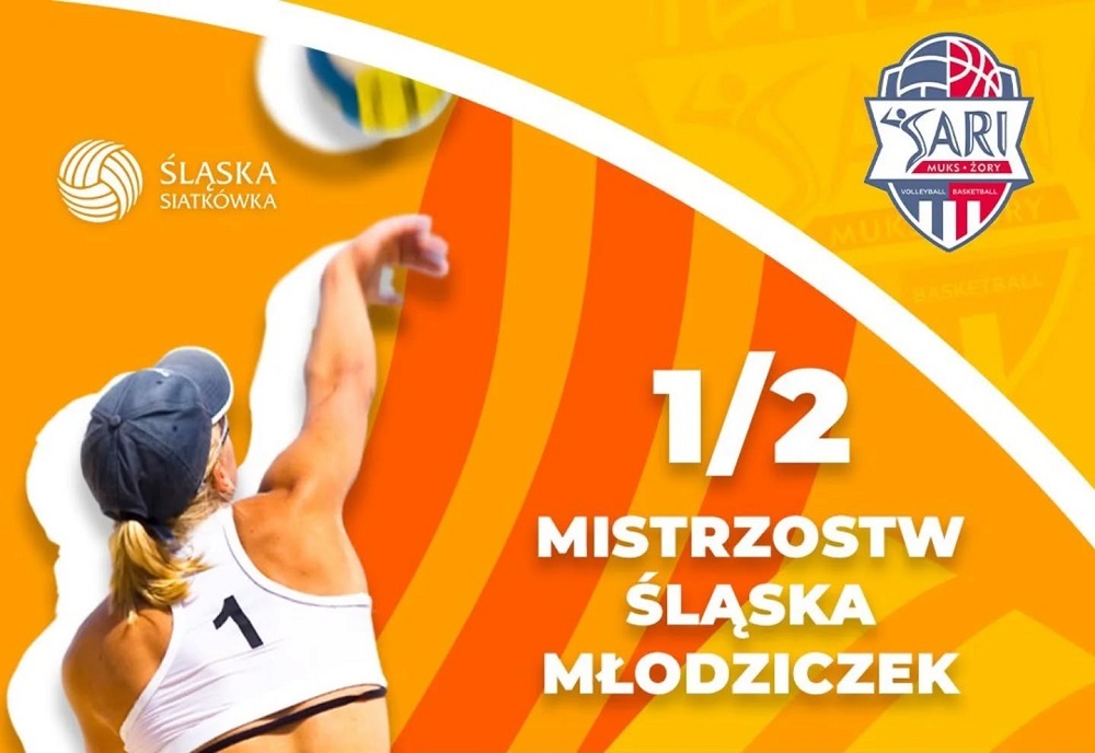 Półfinał młodziczek w siatkówce plażowej na Rajskiej Fali w Żorach