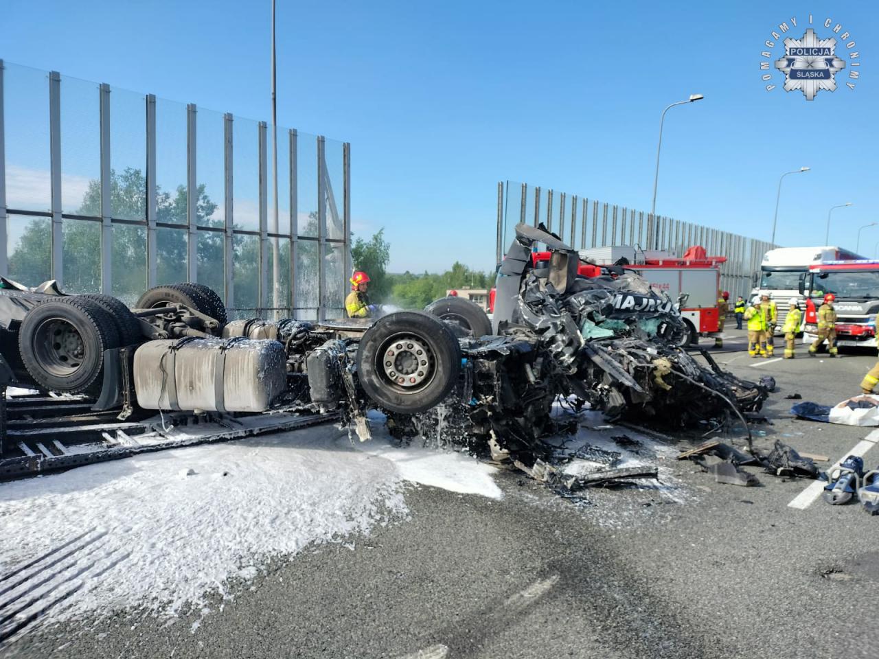 Śmiertelny wypadek na A4 10