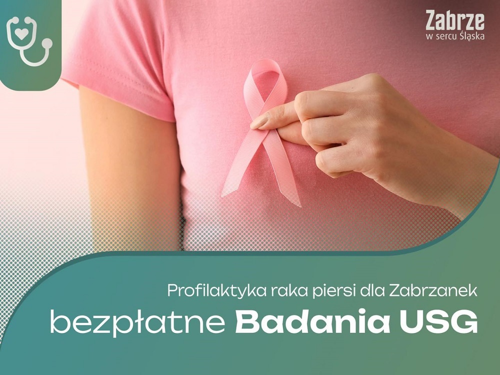 Zabrze oferuje bezpłatne USG piersi dla kobiet w wieku 20–44 lata