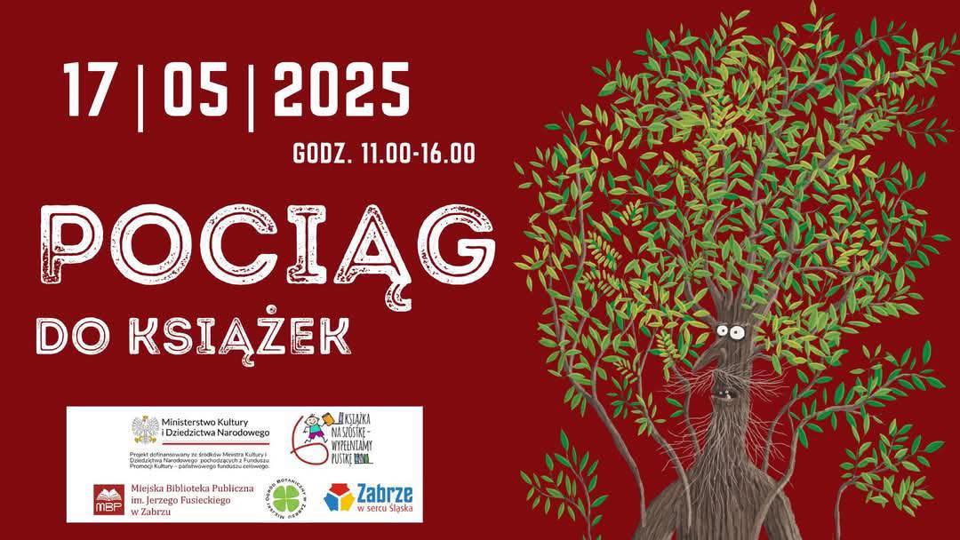 „Pociąg do książek” w Zabrzu – piknik literacko-przyrodniczy w Ogrodzie Botanicznym