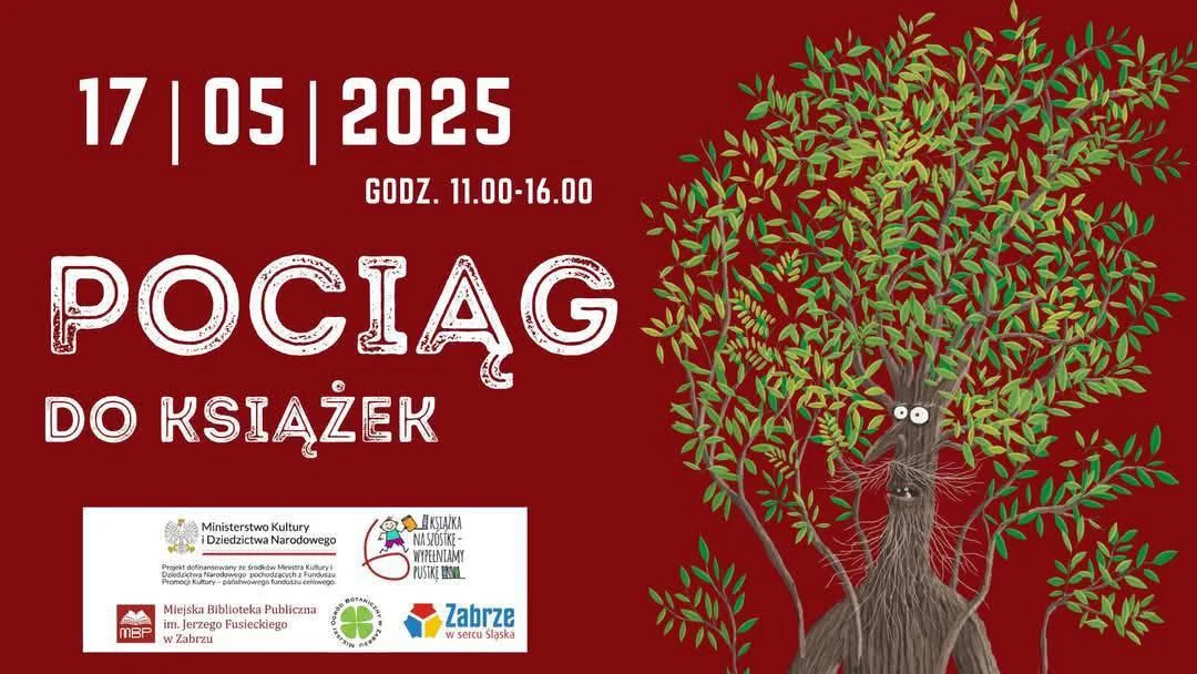 „Pociąg do książek” w Zabrzu – piknik literacko-przyrodniczy w Ogrodzie Botanicznym