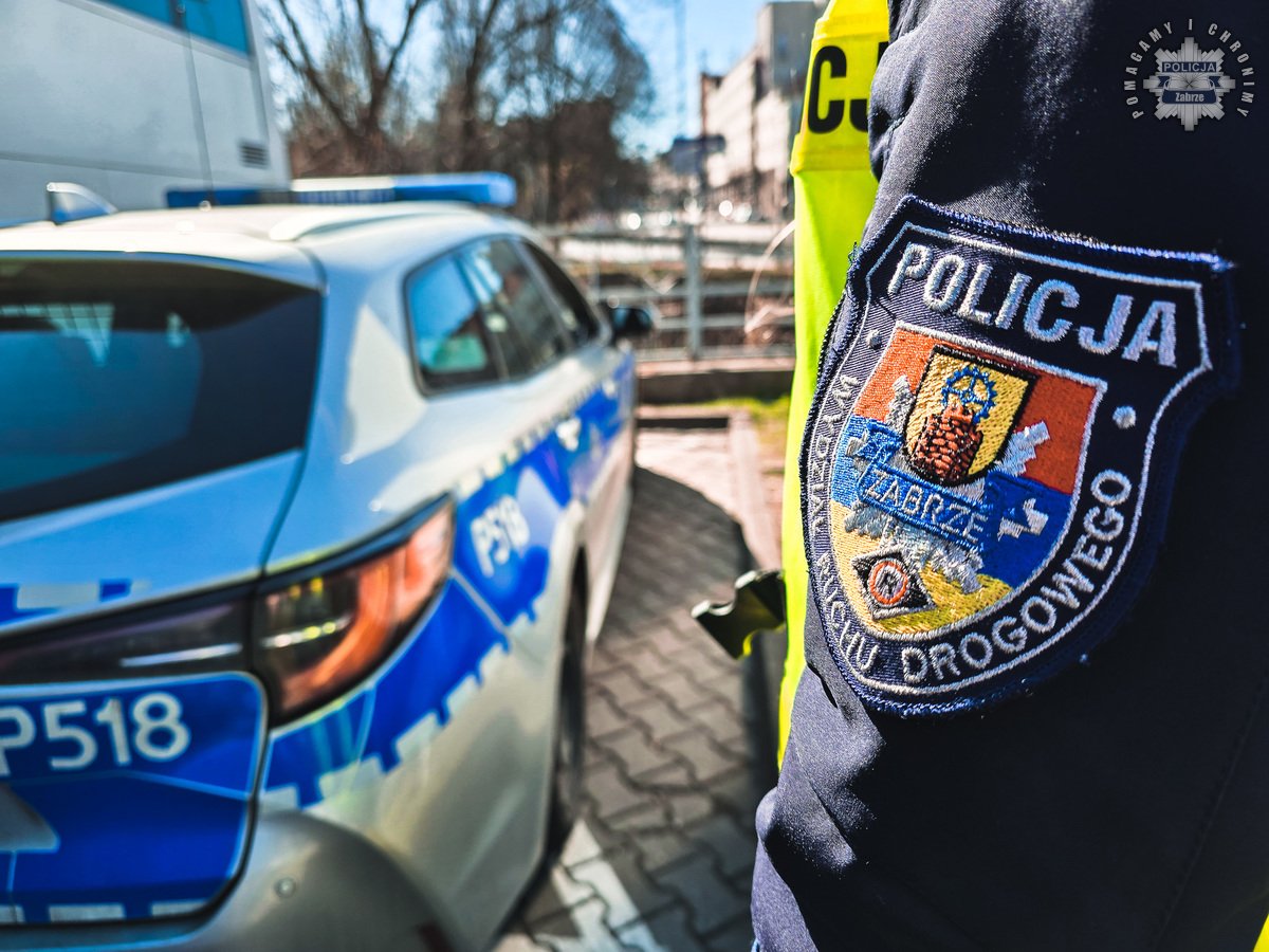 Zabrze: 50-latka potrącona na przejściu, motocyklista ranny po kolizji