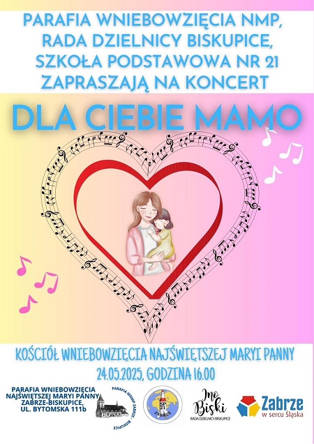 Zabrze: Koncert z okazji Dnia Matki – „Dla Ciebie Mamo"