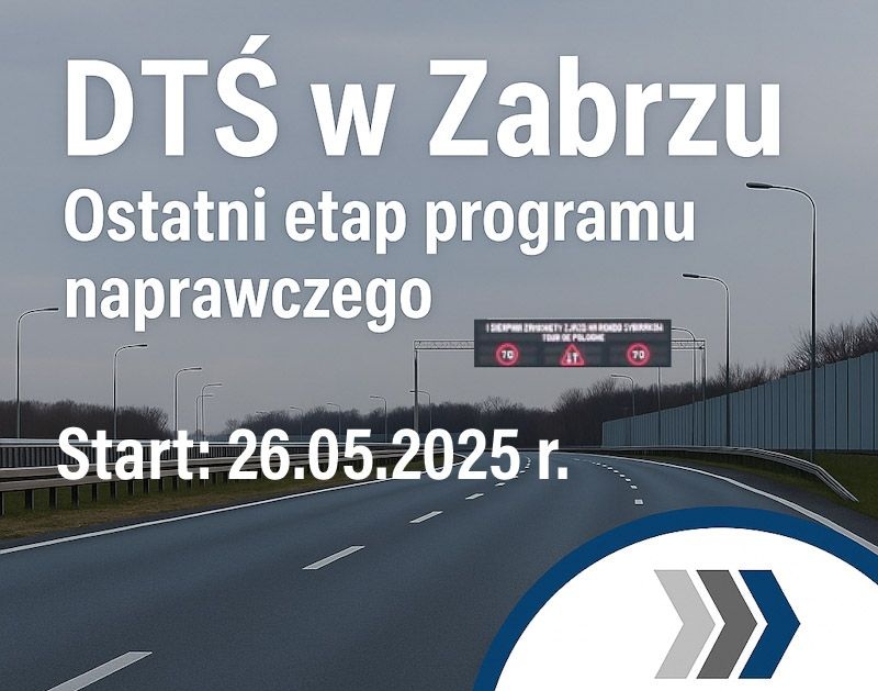 Ostatni etap programu naprawczego DTŚ w Zabrzu – start 26 maja