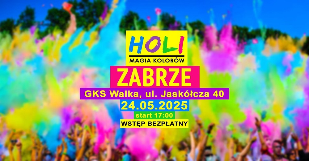 Holi – Magia Kolorów już 24 maja w Zabrzu!
