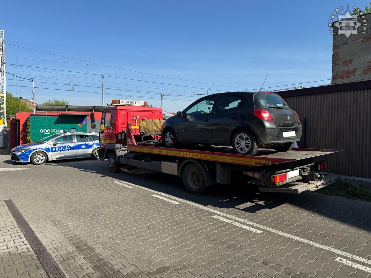 Szybka interwencja na myjni w Chorzowie. Śpiący kierowca pod wpływem narkotyków