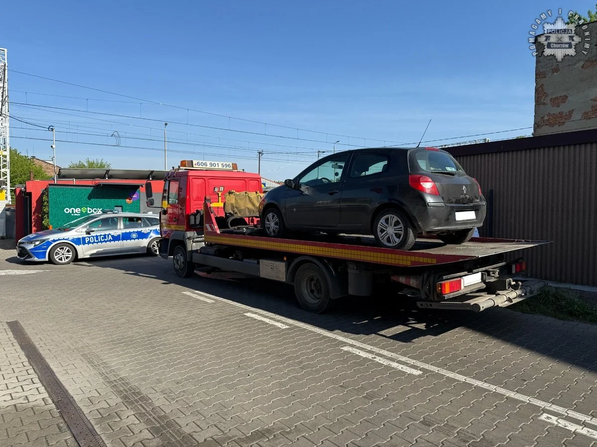 Szybka interwencja na myjni w Chorzowie. Śpiący kierowca pod wpływem narkotyków