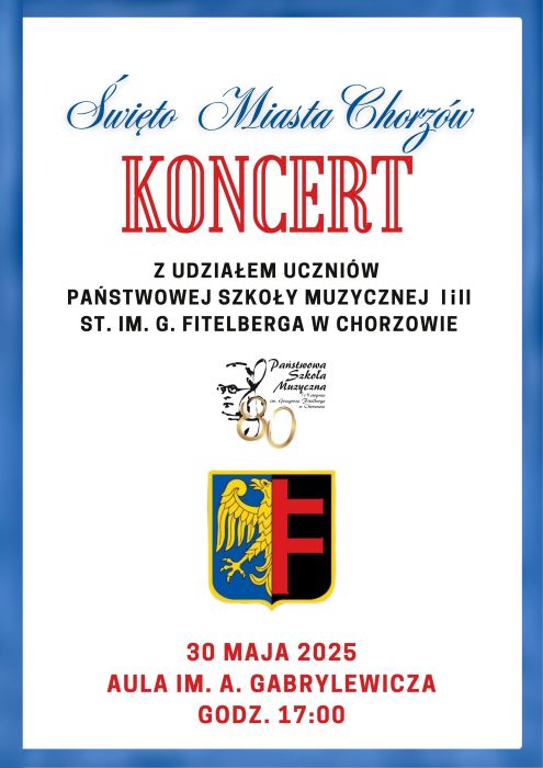 Święto Miasta Chorzów z muzyką! Koncert uczniów szkoły muzycznej już 30 maja