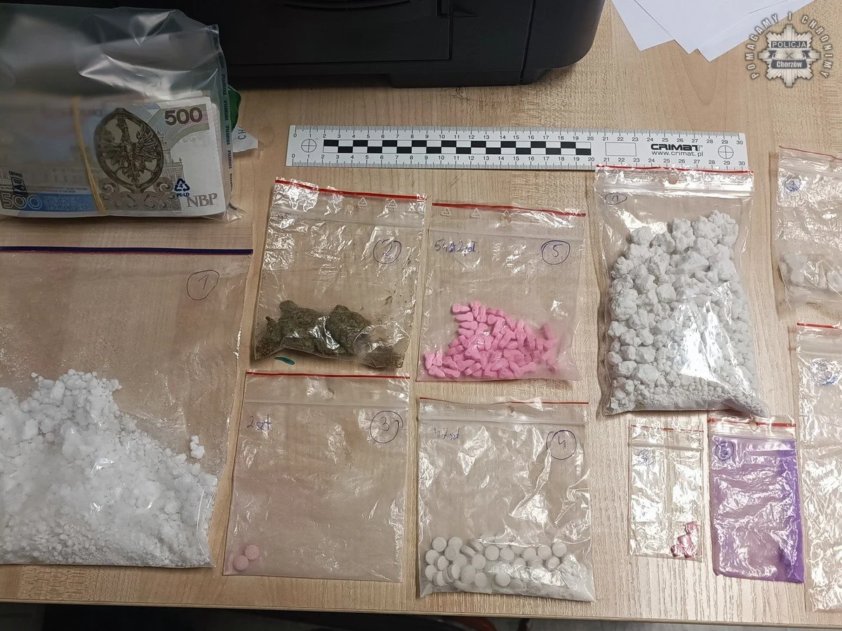 Narkotyki, nielegalne papierosy i tytoń. Chorzowscy policjanci zatrzymali dwie osoby