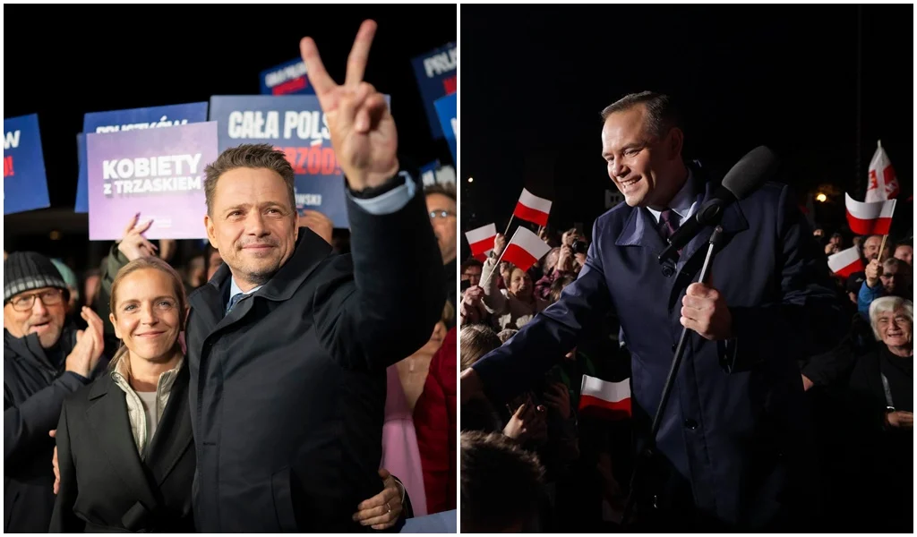 Wybory prezydenckie 2025: Trzaskowski i Nawrocki powalczą w II turze