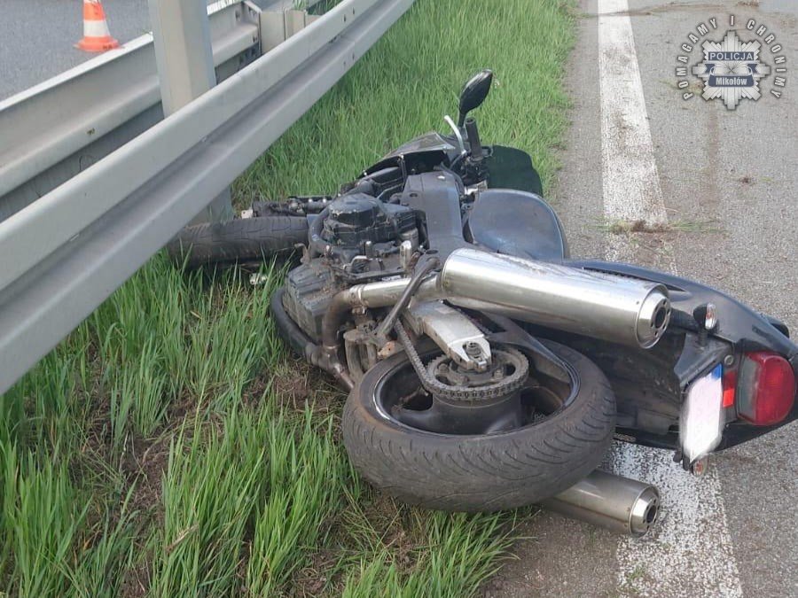 Śmiertelny wypadek motocyklisty na DK-81 w Mikołowie