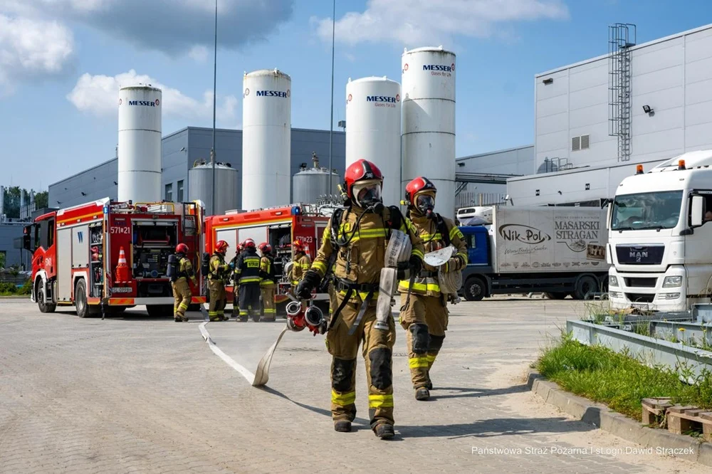 Wspólne działania służb ratunkowych w Rudzie Śląskiej: ćwiczenia w zakładzie Nik-Pol