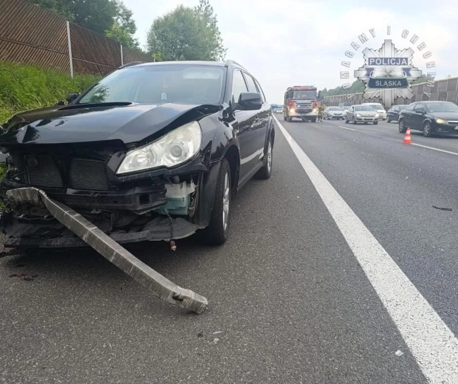 Utrudnienia na autostradzie A4 w wyniku zderzenia dwóch pojazdów!