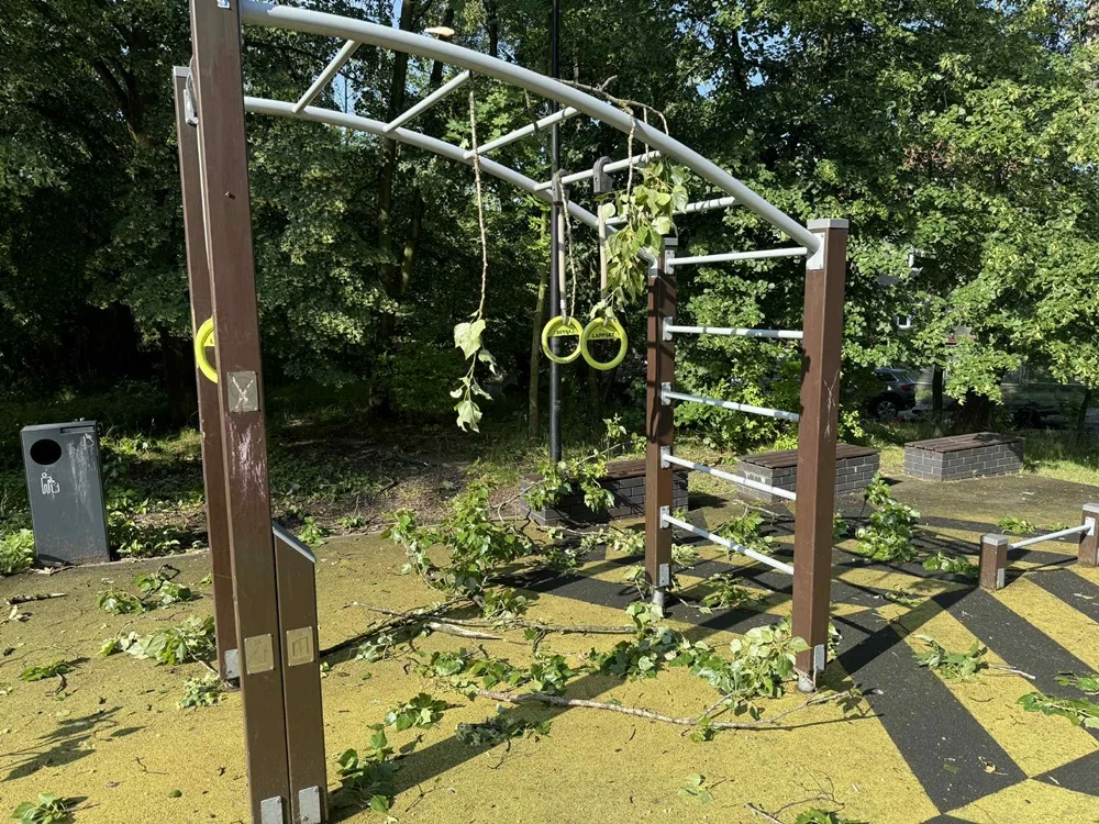 Skutki burzy w Rudzie Śląskiej 5