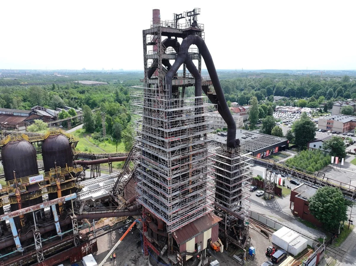 Prace przy Wielkim Piecu w Rudzie Śląskiej nabierają tempa