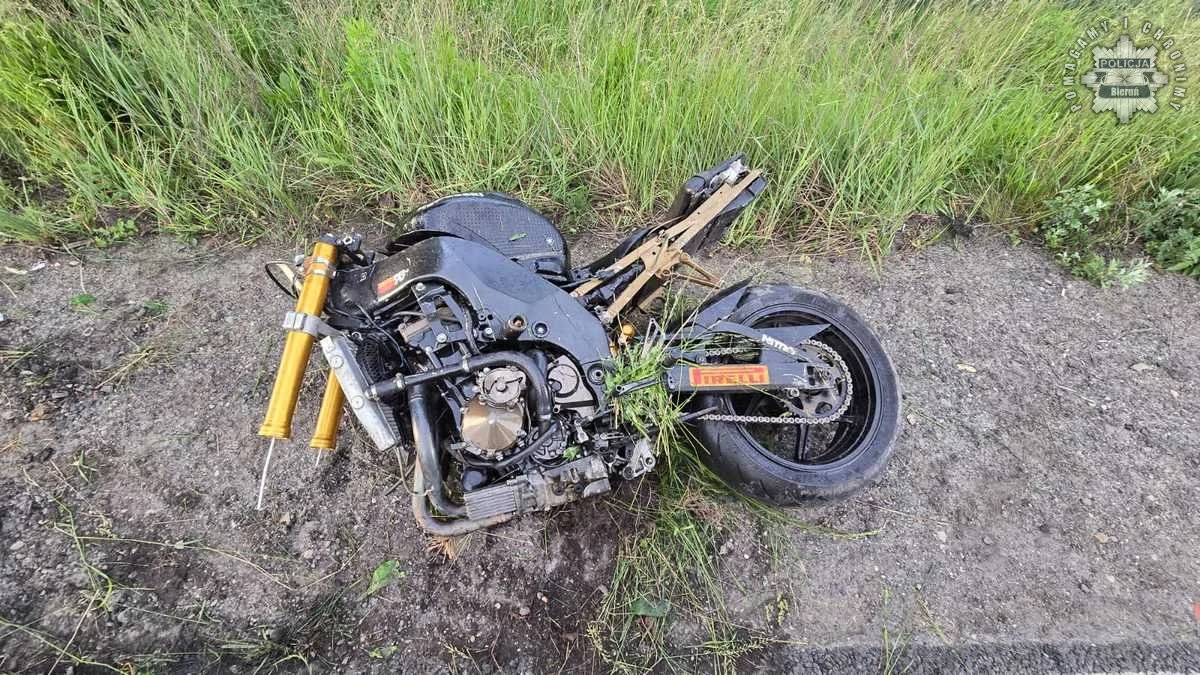 Tragiczny wypadek motocyklisty w Bieruniu – zginął 32-letni mężczyzna