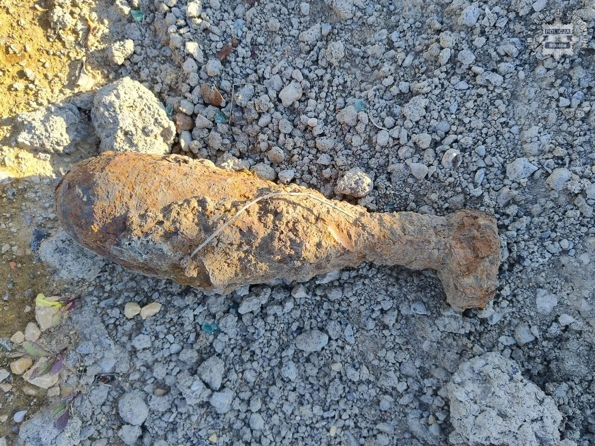 Policja zabezpieczyła niewybuch z czasów II Wojny Światowej w Mikołowie