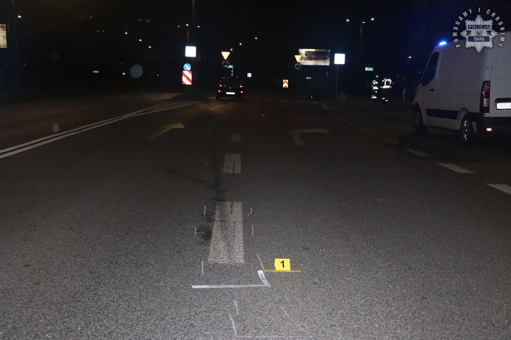 Tragiczny wypadek na ul. Armii Krajowej w Tychach. Zginął motocyklista