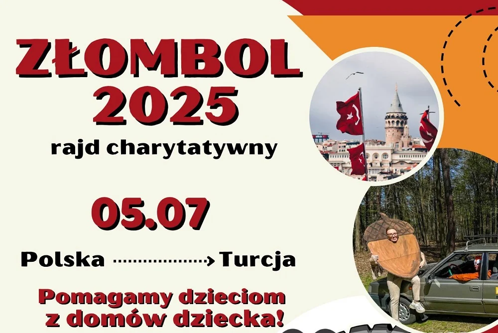 Złombol 2025 – wesprzyj Orzeszki Złombolove w rajdzie na pomoc dzieciom