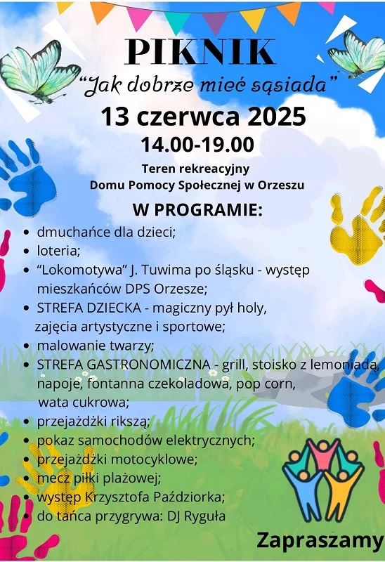 Piknik „Jak dobrze mieć sąsiada” – mnóstwo atrakcji w Orzeszu!