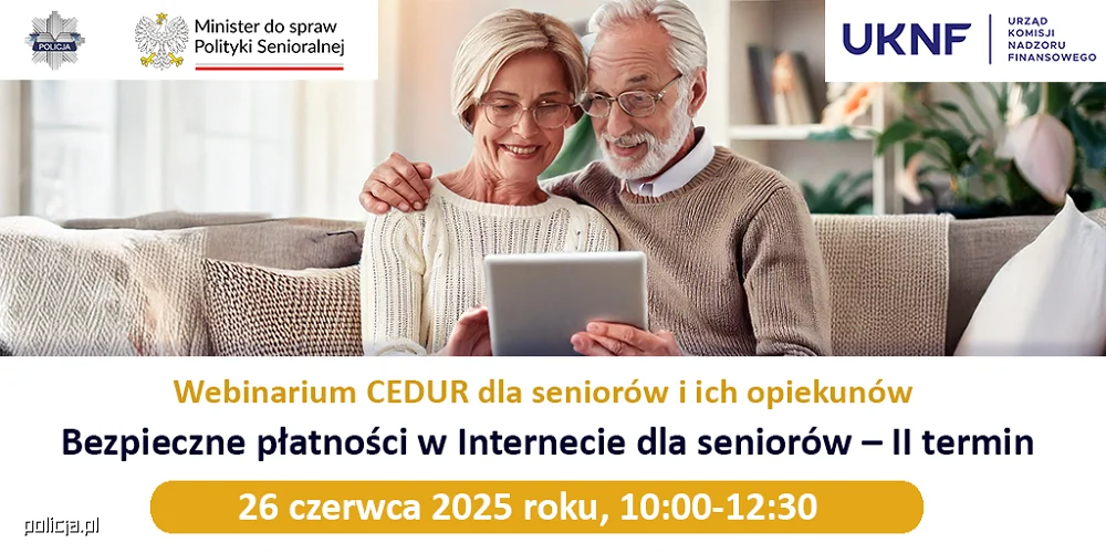 "Bezpieczne płatności w Internecie dla seniorów" – webinarium 26 czerwca