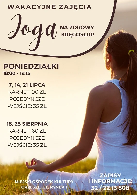 Wakacyjne zajęcia jogi w Orzeszu – dołącz już teraz!