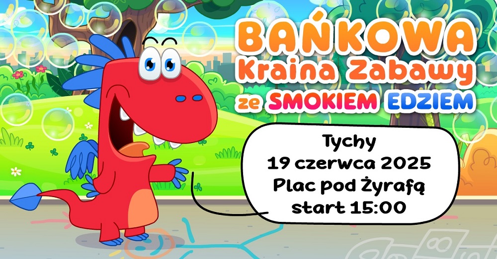 Dzień Kolorów, Smok Edzio i Festiwal Dinozaurów już w czerwcu w Tychach