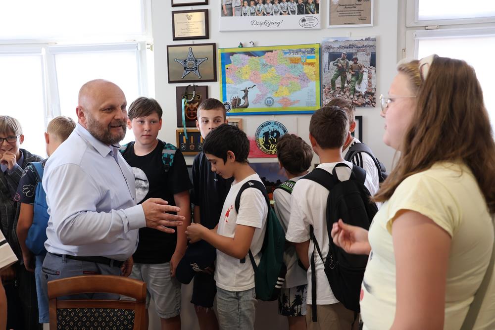 Wizyta uczniów SP nr 2 w Urzędzie Miasta / fot. UM Orzesze