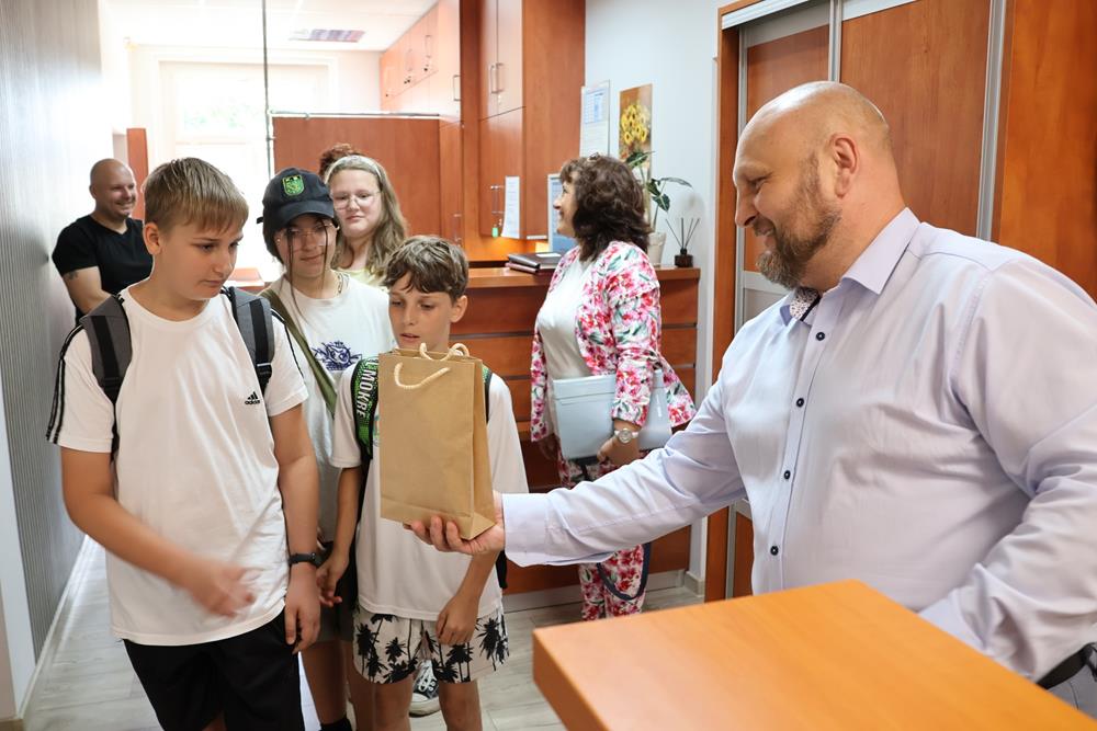 Wizyta uczniów SP nr 2 w Urzędzie Miasta / fot. UM Orzesze