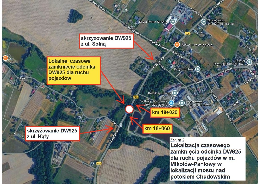 Całkowite zamknięcie DW 925 1 lipca – sprawdź szczegóły