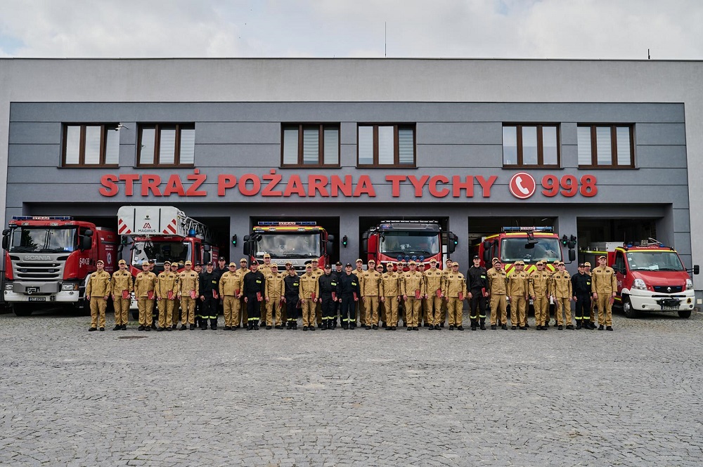 Awanse w PSP Tychy – nowi dowódcy Jednostki Ratowniczo-Gaśniczej