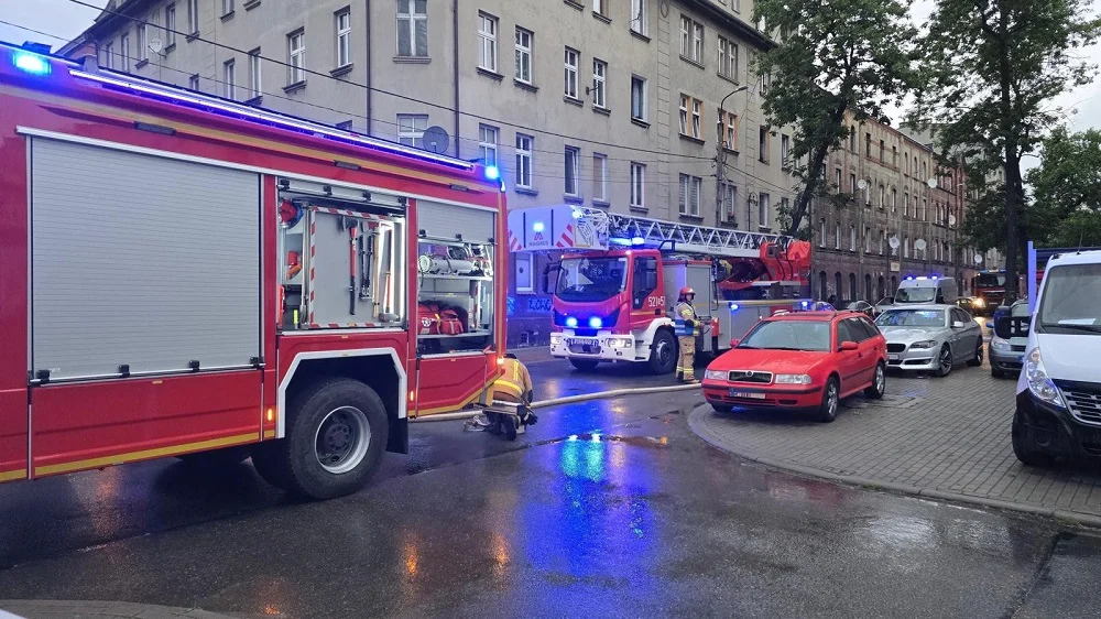 Pożar mieszkania w Mysłowicach – dwie osoby poszkodowane